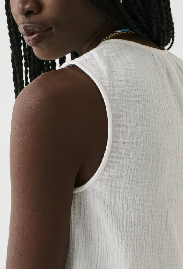 Faherty Dream Cotton Gauze Ainsley Top Size Medium