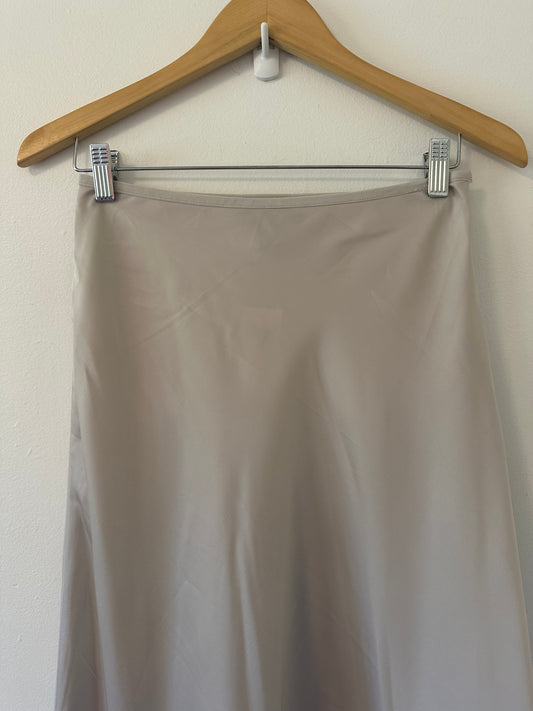 NWT Truth Beige Silky A-Line Mid Length Skirt | Size Small