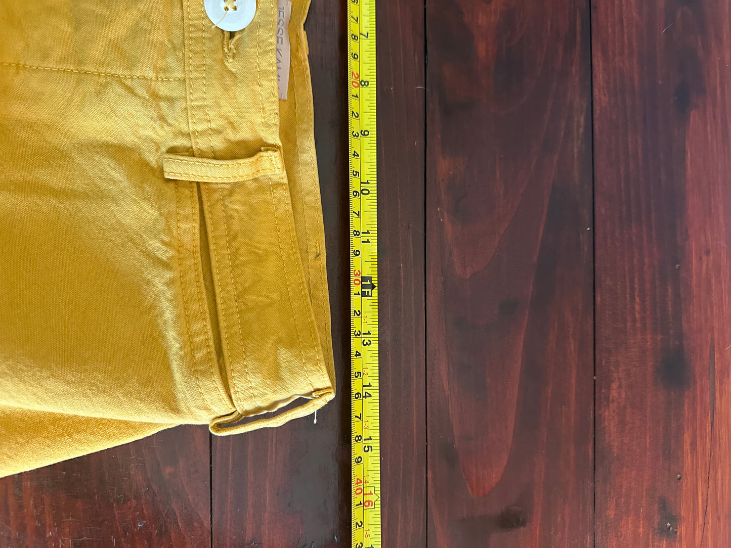 Jesse Kamm Mustard Yellow Wide-Leg Sailor Pants Size 8