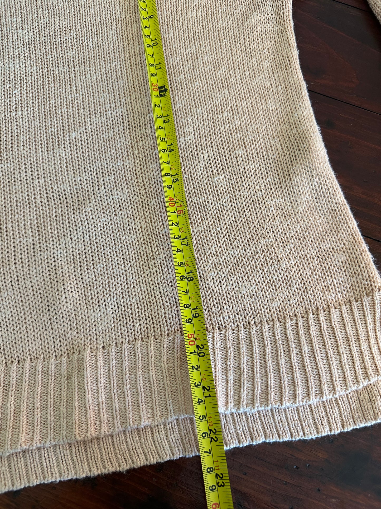 Eileen Fisher Lightweight Summer Sweater in Beige - Size Small