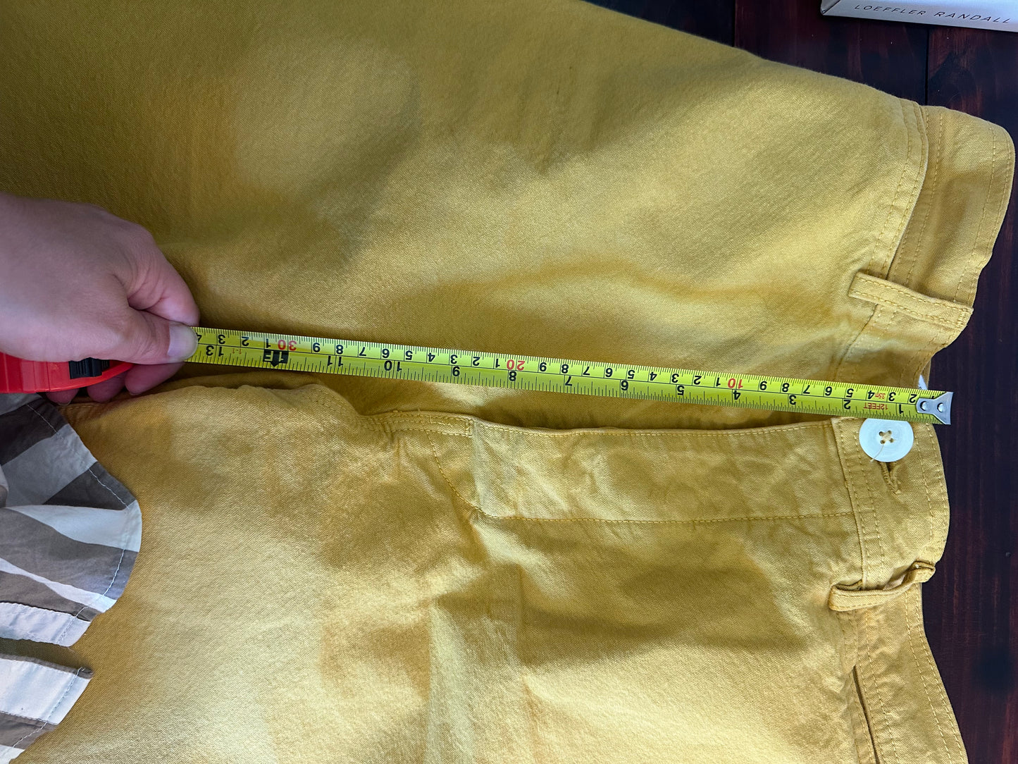 Jesse Kamm Mustard Yellow Wide-Leg Sailor Pants Size 8