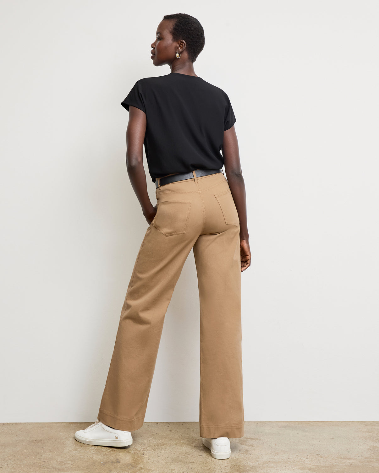 MM Lafleur The Antonia Top - Eco Soft Wave in Black | Size Medium