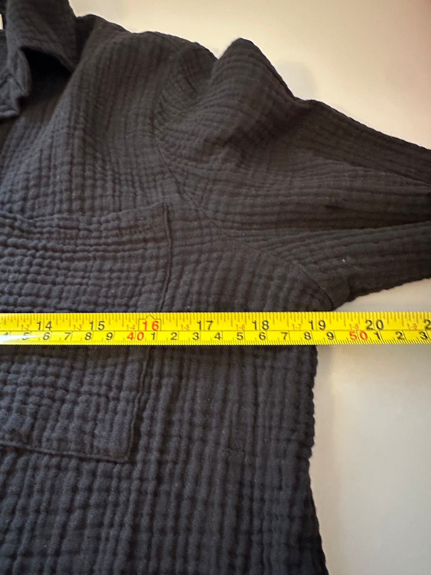 Z Supply Kaili Button Up Gauze Top in Black | Size XS