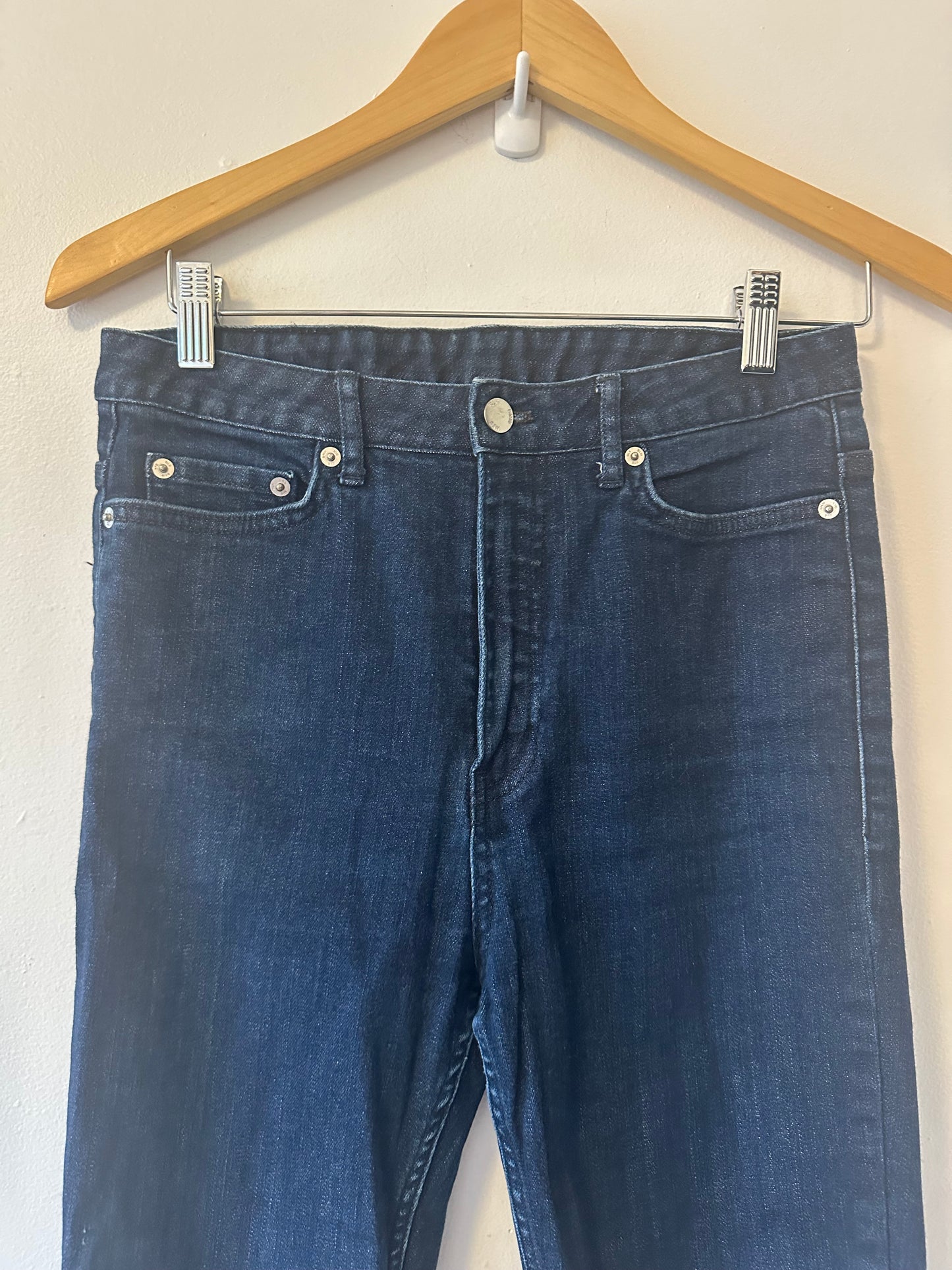 BLK DNM Women’s Stretch Skinny Jeans With Zipper Ankles | Size 28