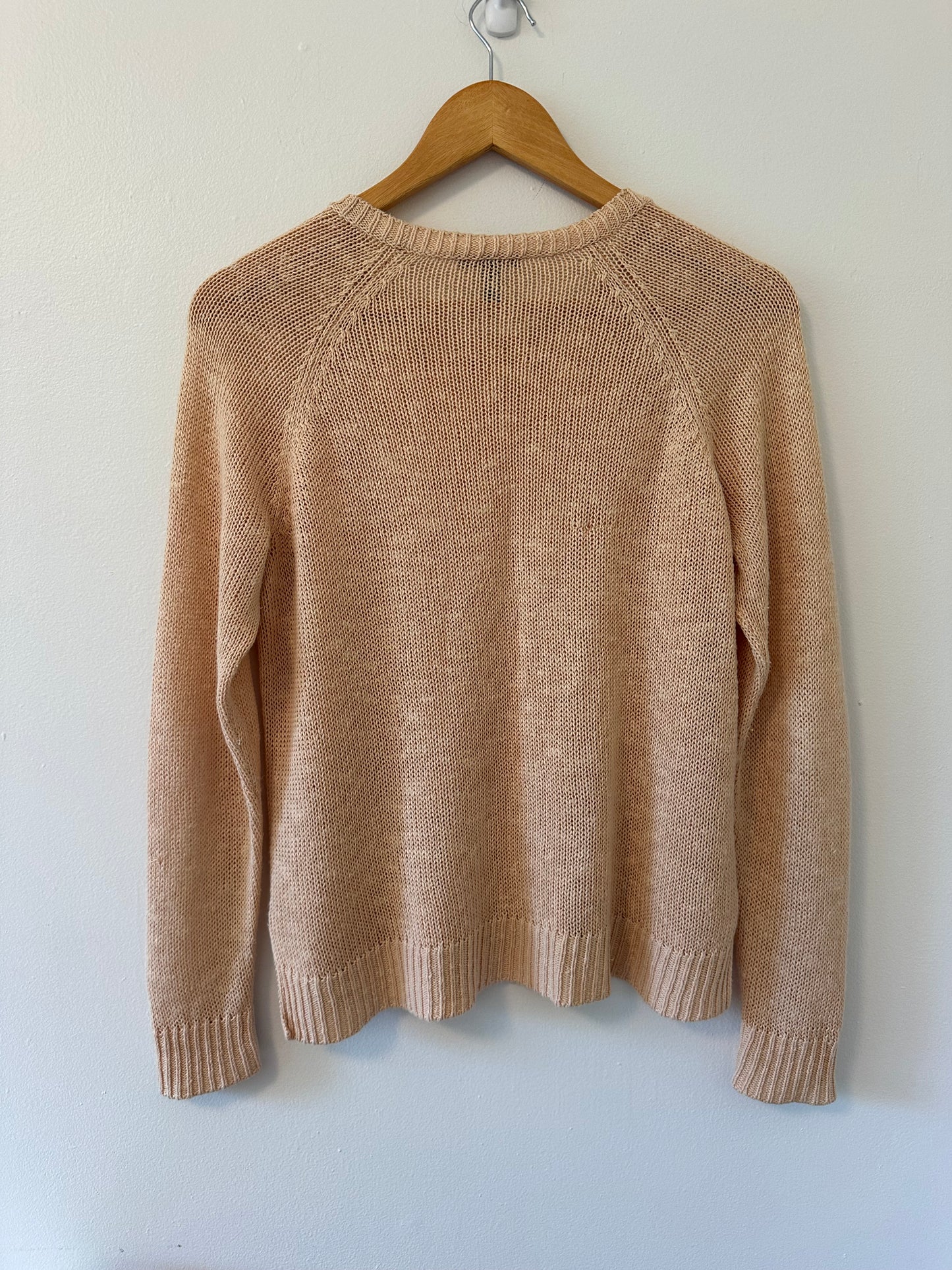 Eileen Fisher Lightweight Summer Sweater in Beige - Size Small