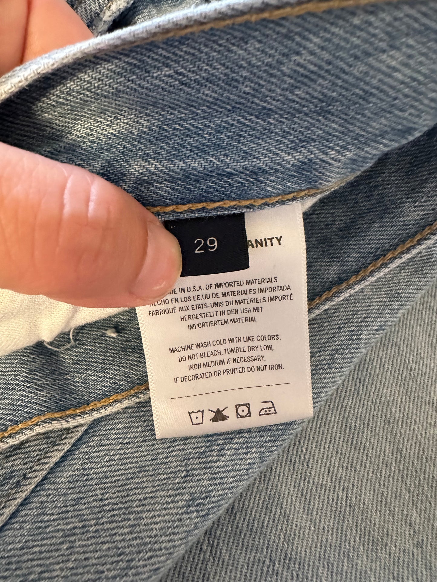 Citizens Of Humanity Annina Light Blue Straight Leg Jeans | Size 29