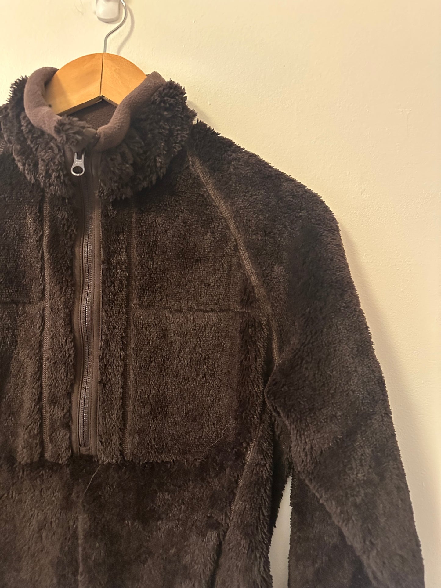 Eastern Mountain Sports Dark Brown Fleece Half Zip Jacket | Size Small