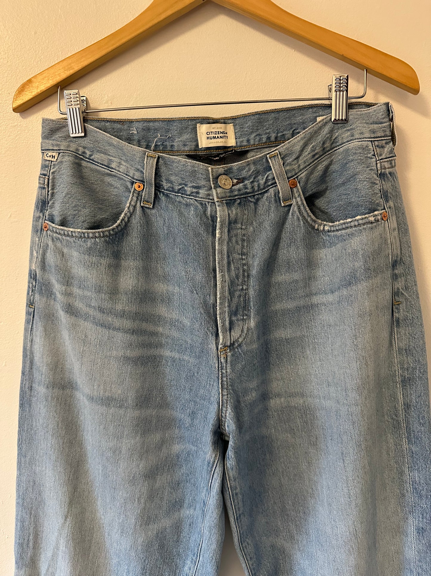 Citizens Of Humanity Annina Light Blue Straight Leg Jeans | Size 29