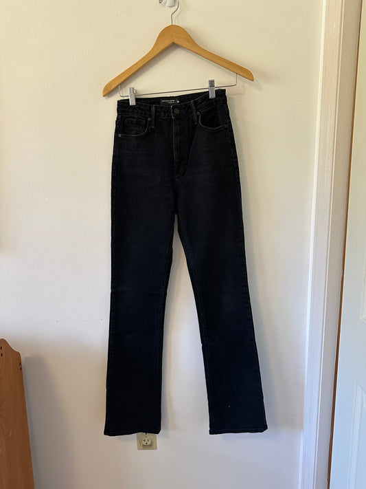 Just Black High Rise Bootcut Black Denim Jeans | Size 26