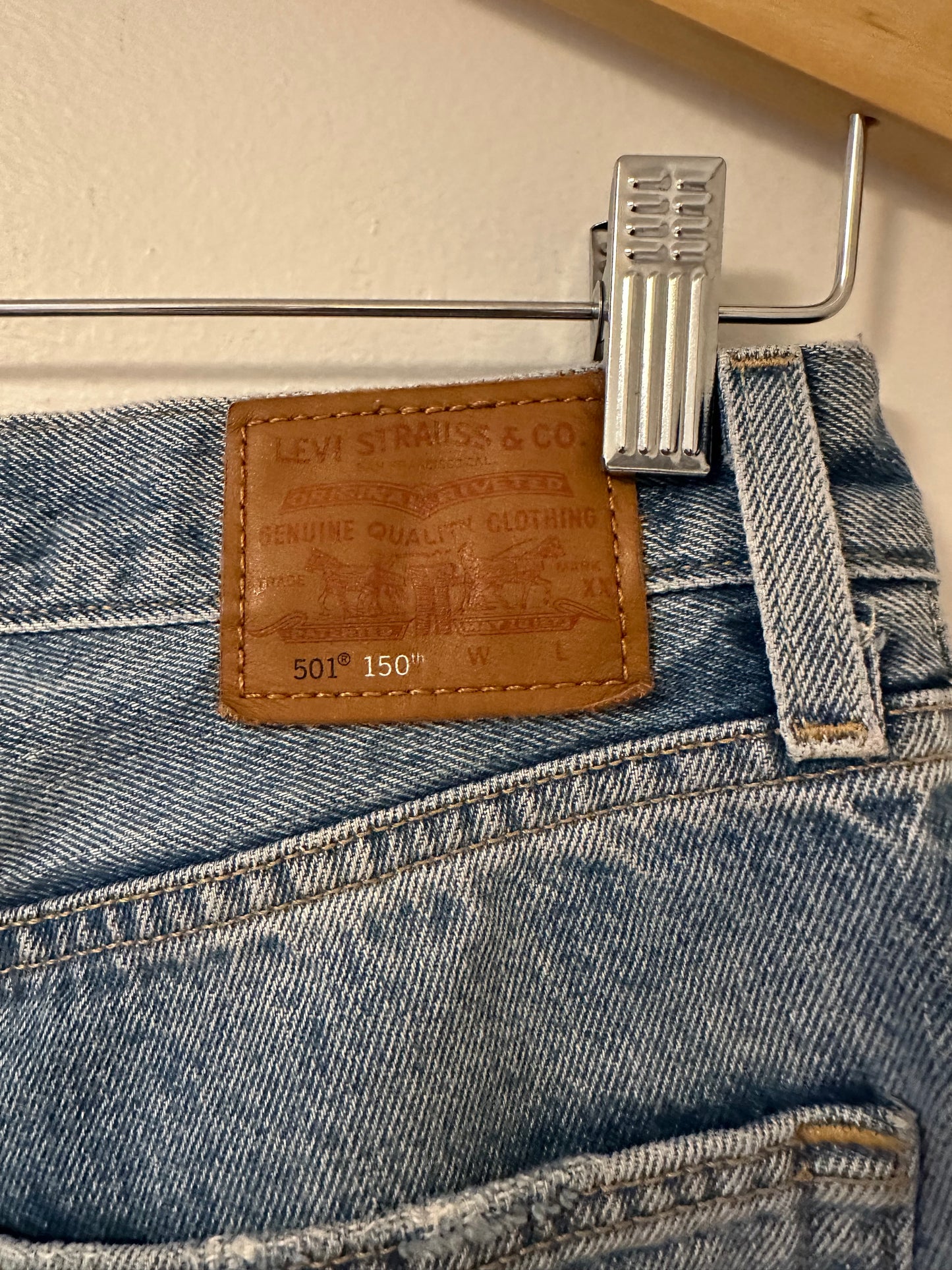 Levi's 501 150th Anniversary 90s Patchwork Jeans Road Tripping | Size 27