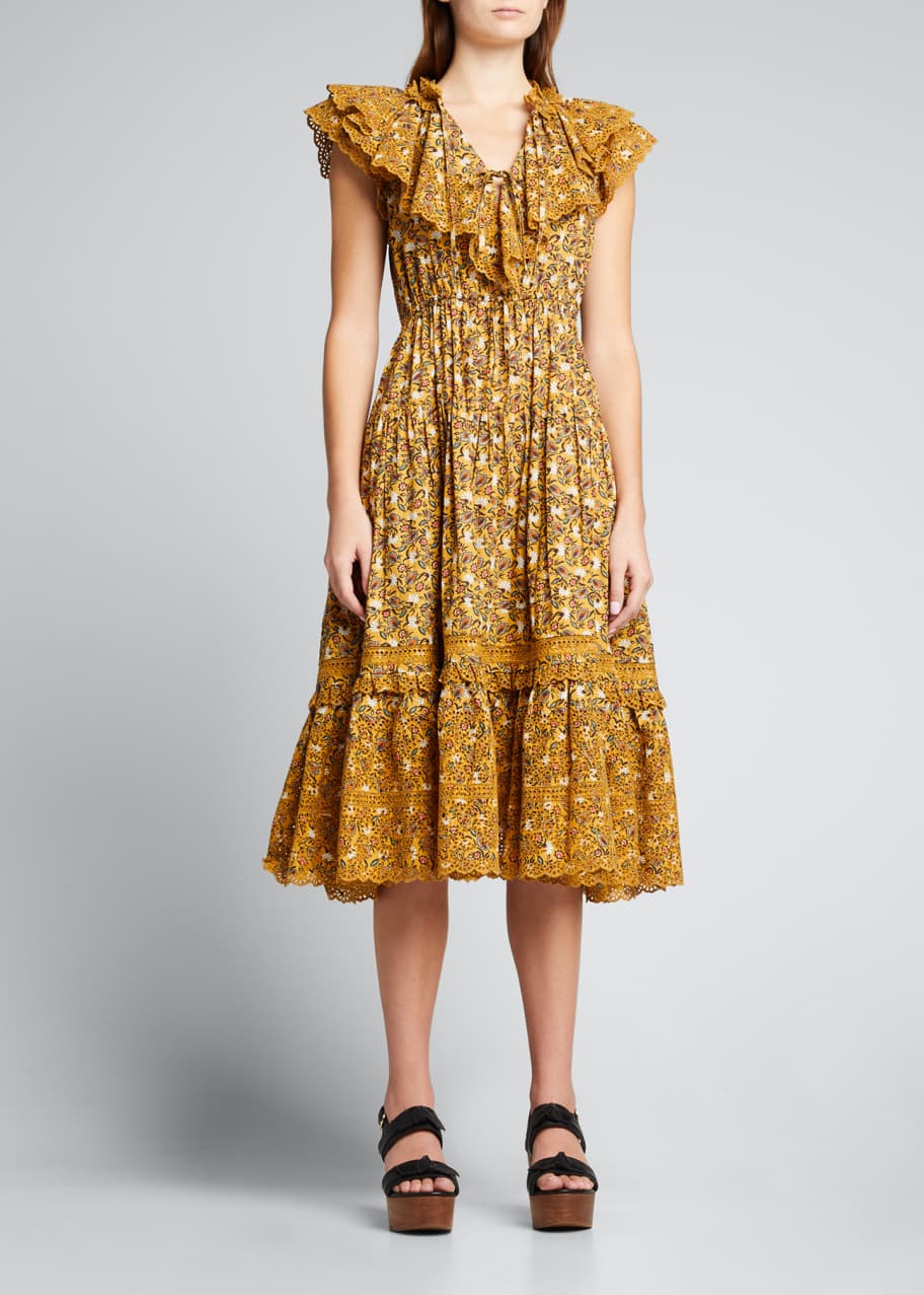 Ulla Johnson Yvette Midi Dress Size 2