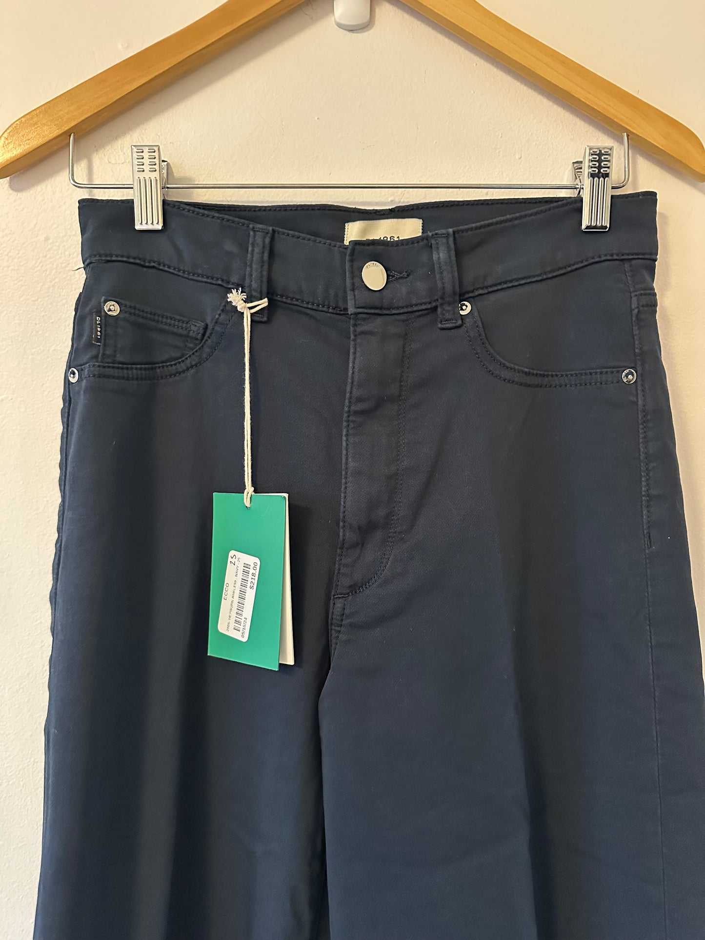 NWT Citizens of Humanity Hepburn Wide Leg Ankle Pants In Navy | Size 25