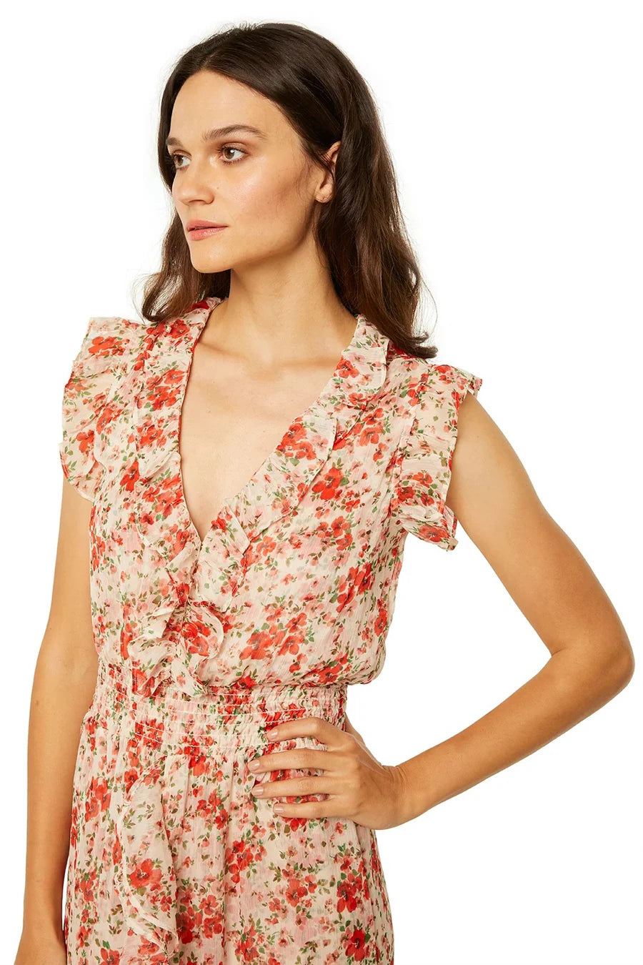 Misa Kidada Dress in Poppy Allover Size S