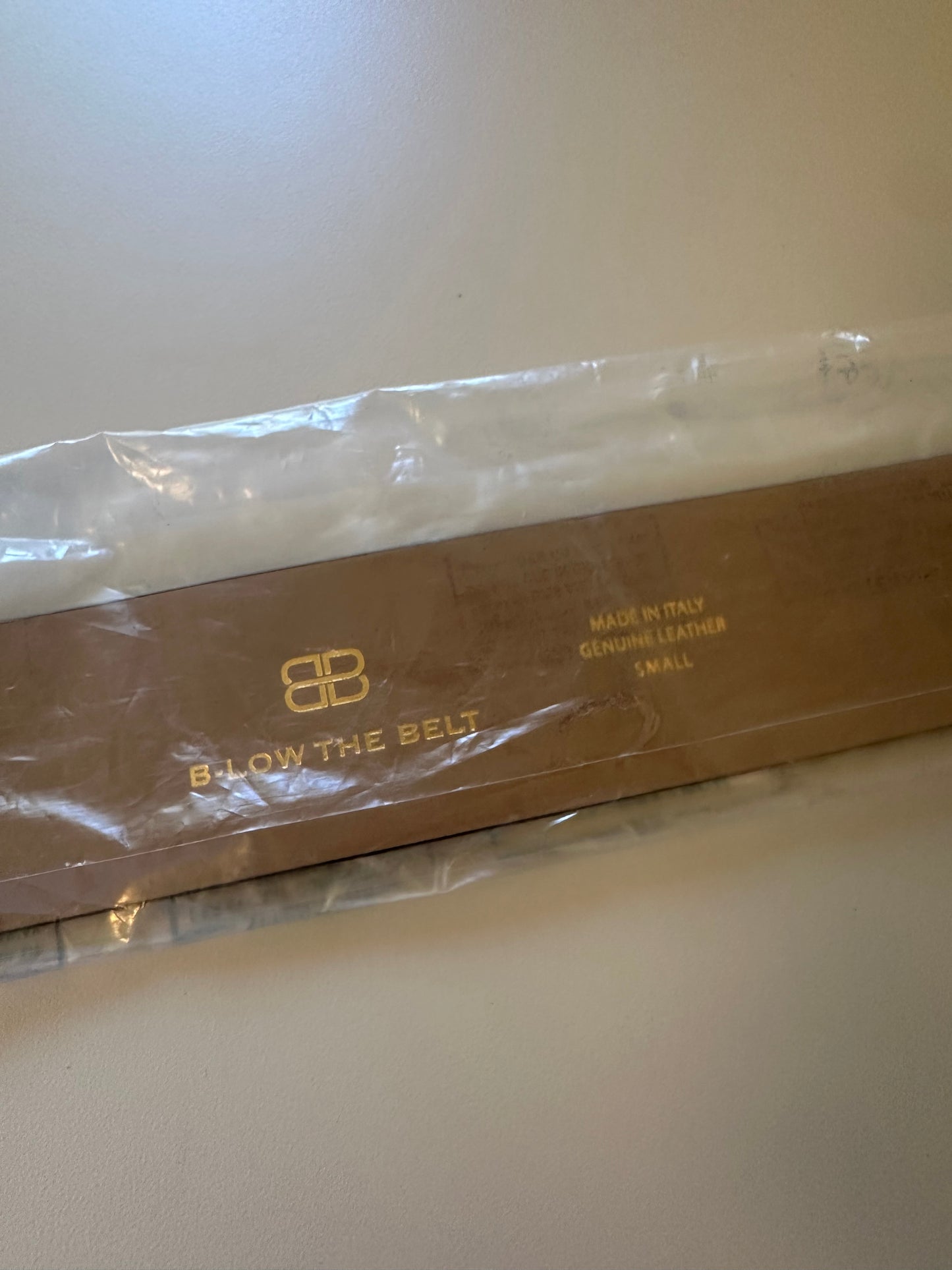 NWT B-Low the Belt Edmond Black Belt with Gold Buckle | Size Small