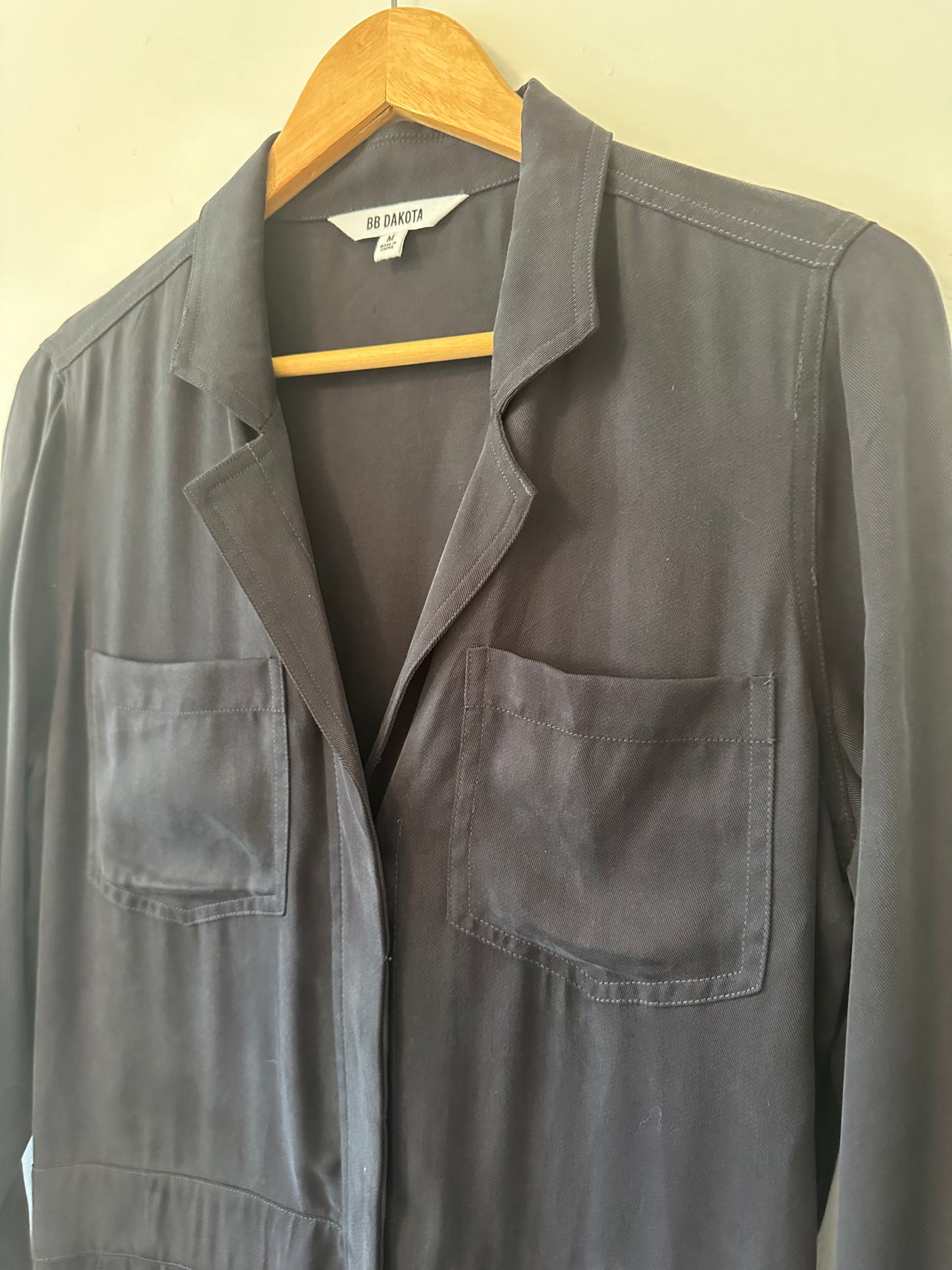 BB Dakota Black Long Sleeve Jumpsuit Size Medium