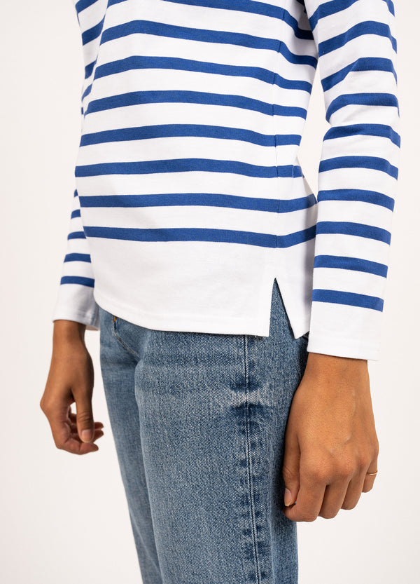 Saint James Authentic Naval Women’s Striped Sailor Shirt Size 8