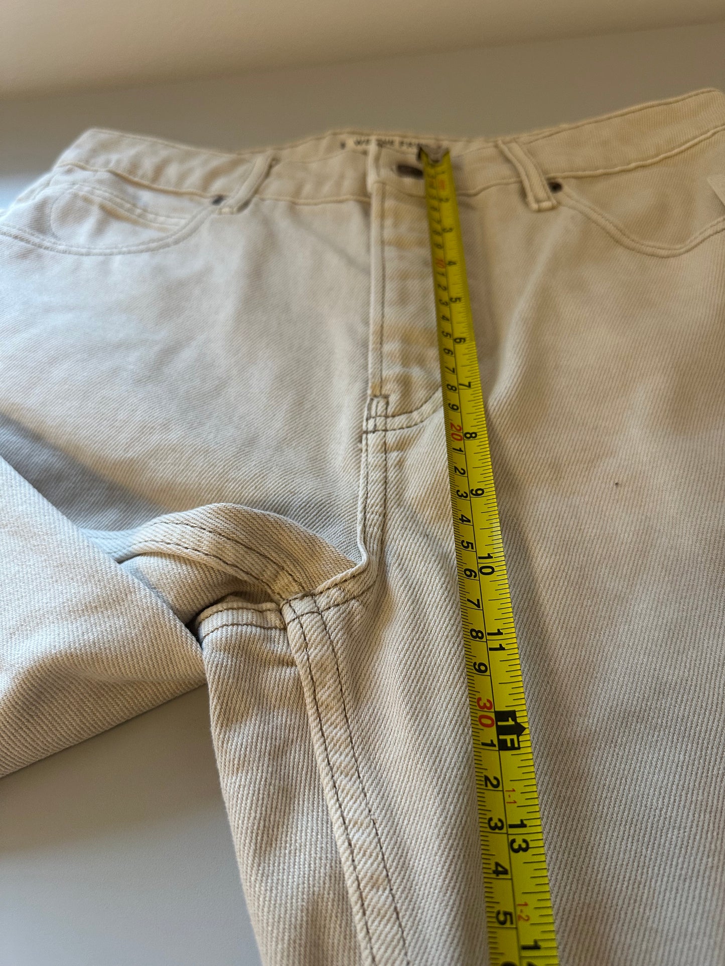 NWT We The Free Deep Trance Dropped Boyfriend Jeans in Casual Khaki | Size 27