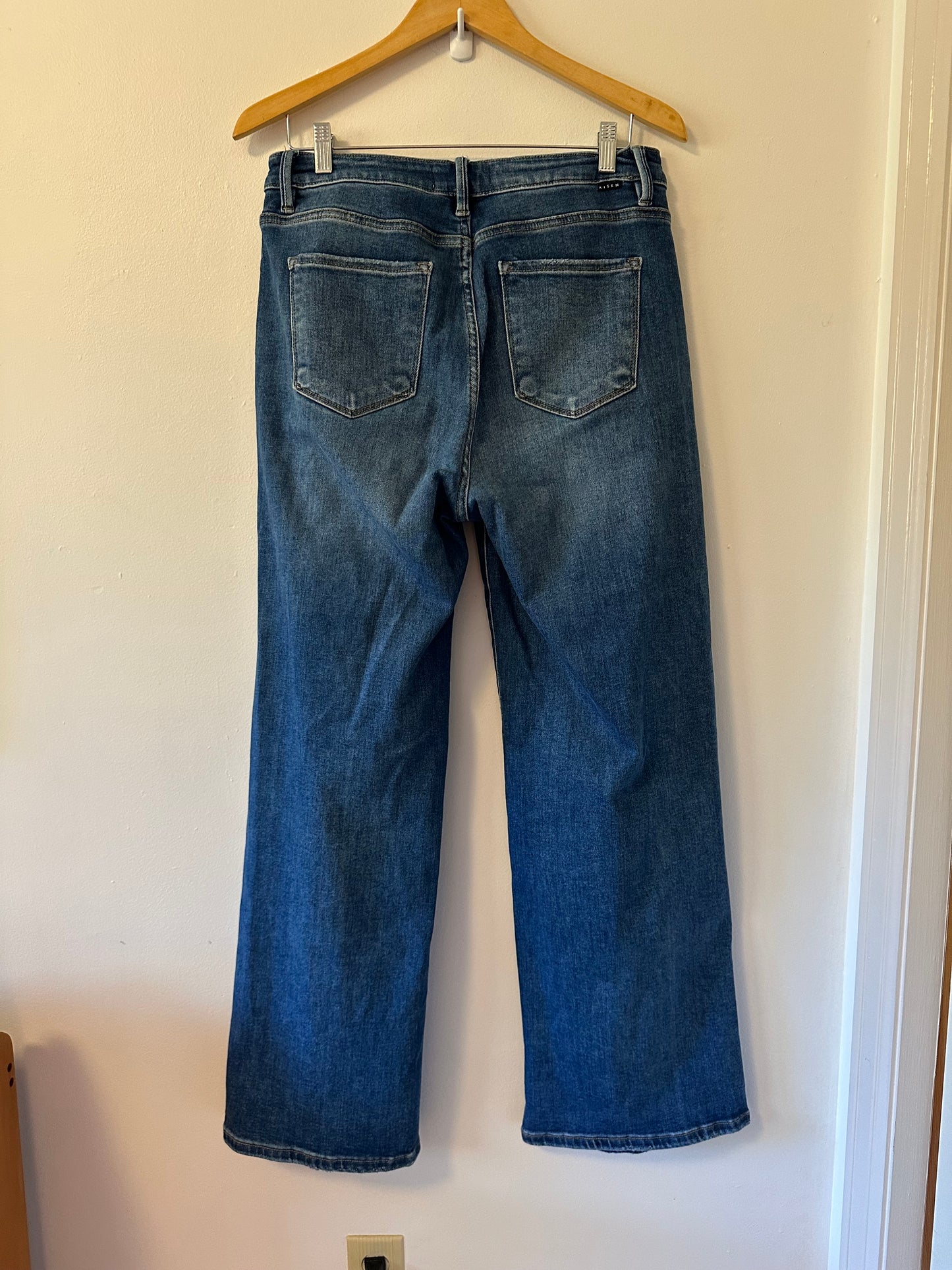 Risen Wide Leg Stretch Slant Pocket Jeans | Size 31