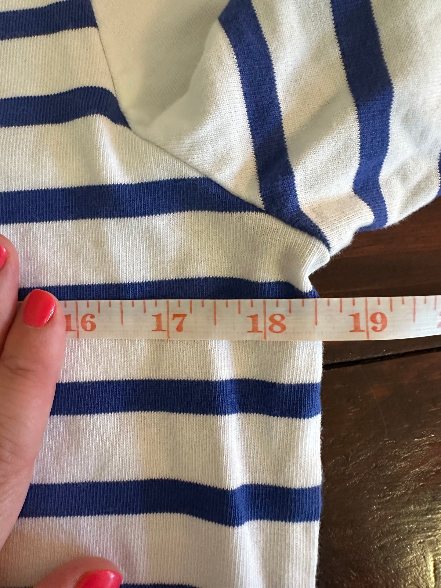 Saint James Authentic Naval Women’s Striped Sailor Shirt Size 8