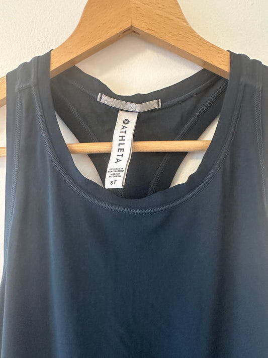 Athleta Dark Blue Racerback Tank Size Small Tall