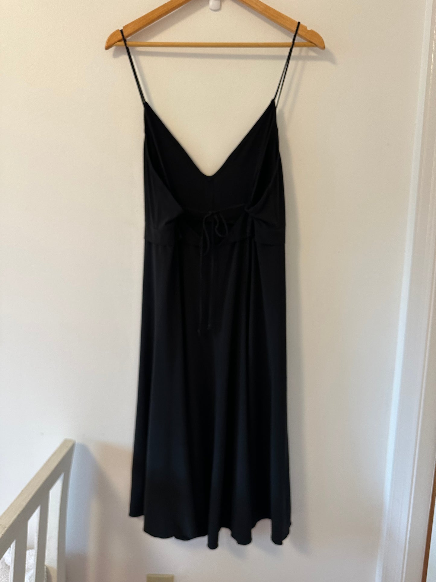 Free People Intimately Black Spaghetti Strap Dress - Size Medium