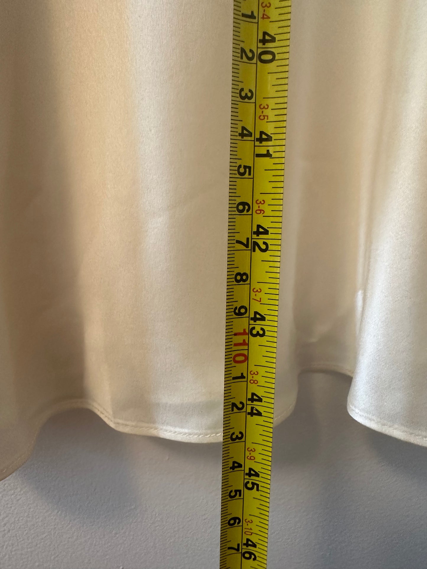 Reformation Bella Cream Silk Maxi Skirt - Size Medium