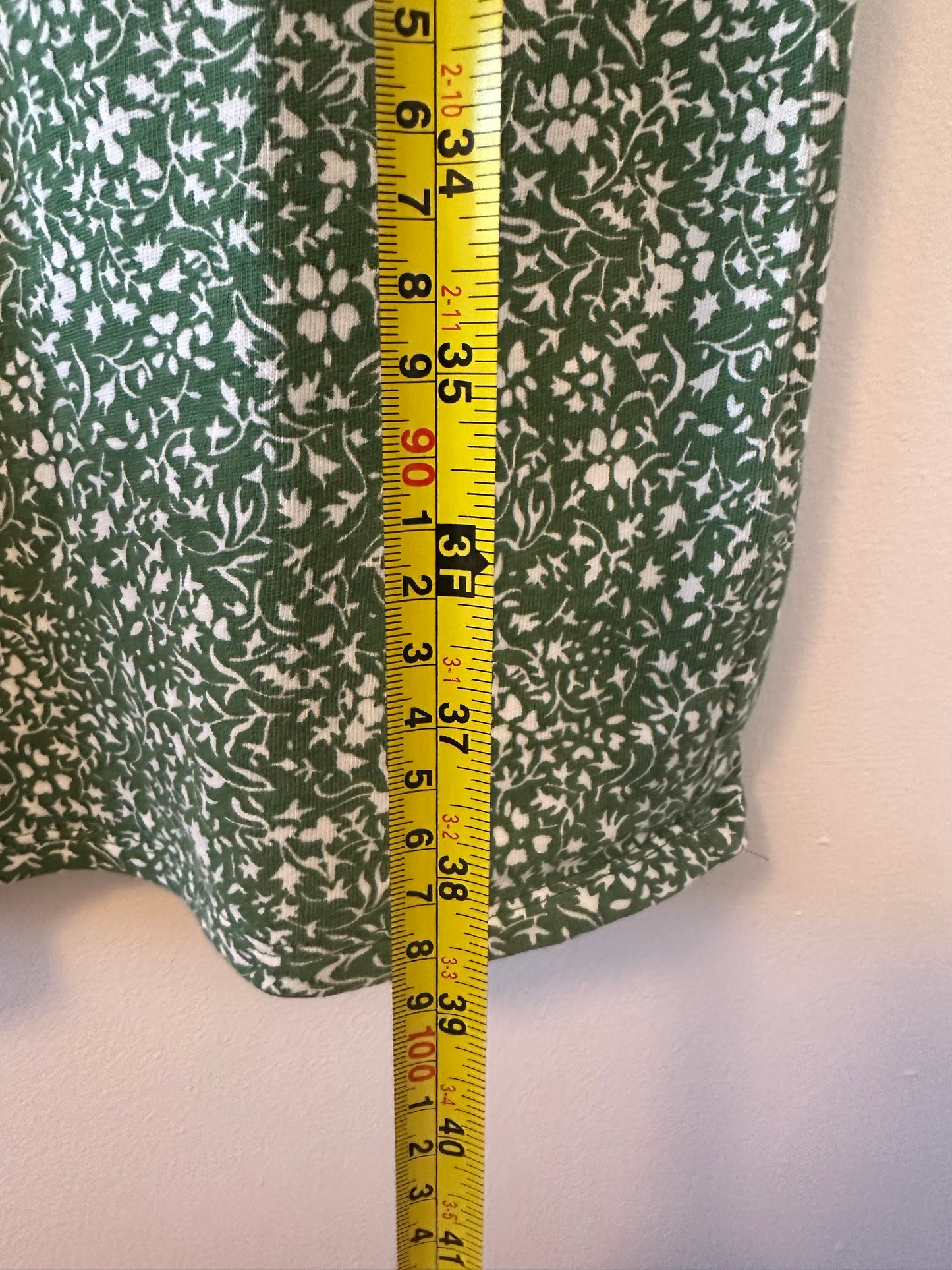 Boden Green Floral Dress - Size 10