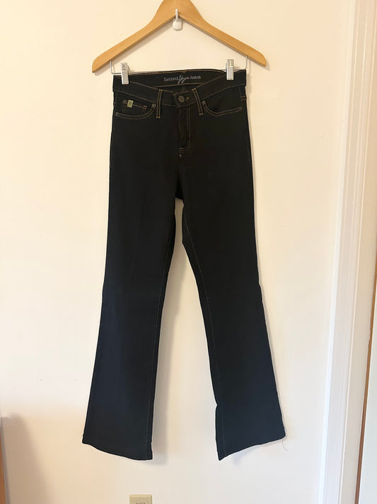 Yoga Jeans Black Flare Stretch Jeans for Women | Size 27