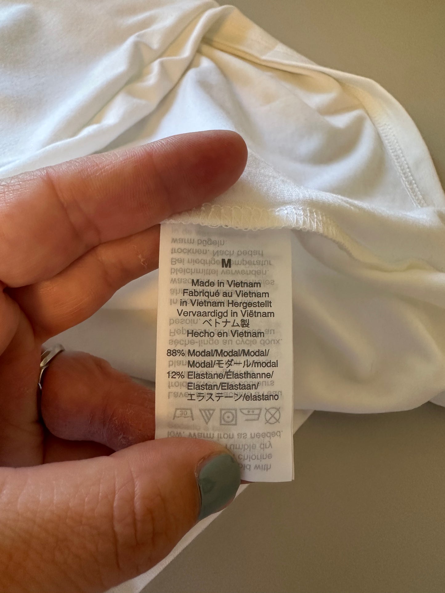 J. Crew NWT White Short Sleeve Ballet Neck Tee | Size Medium