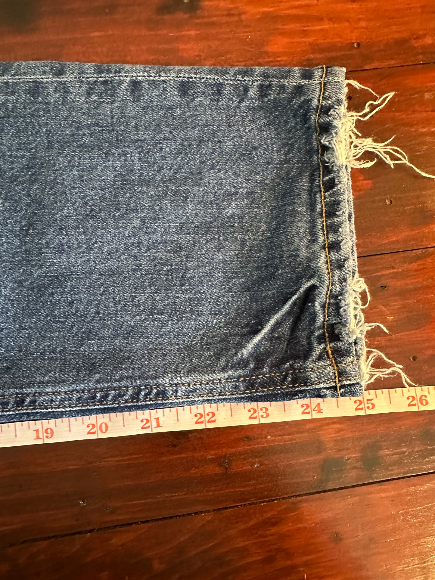 AGOLDE Riley Blue Denim Straight Leg Jeans Size 27