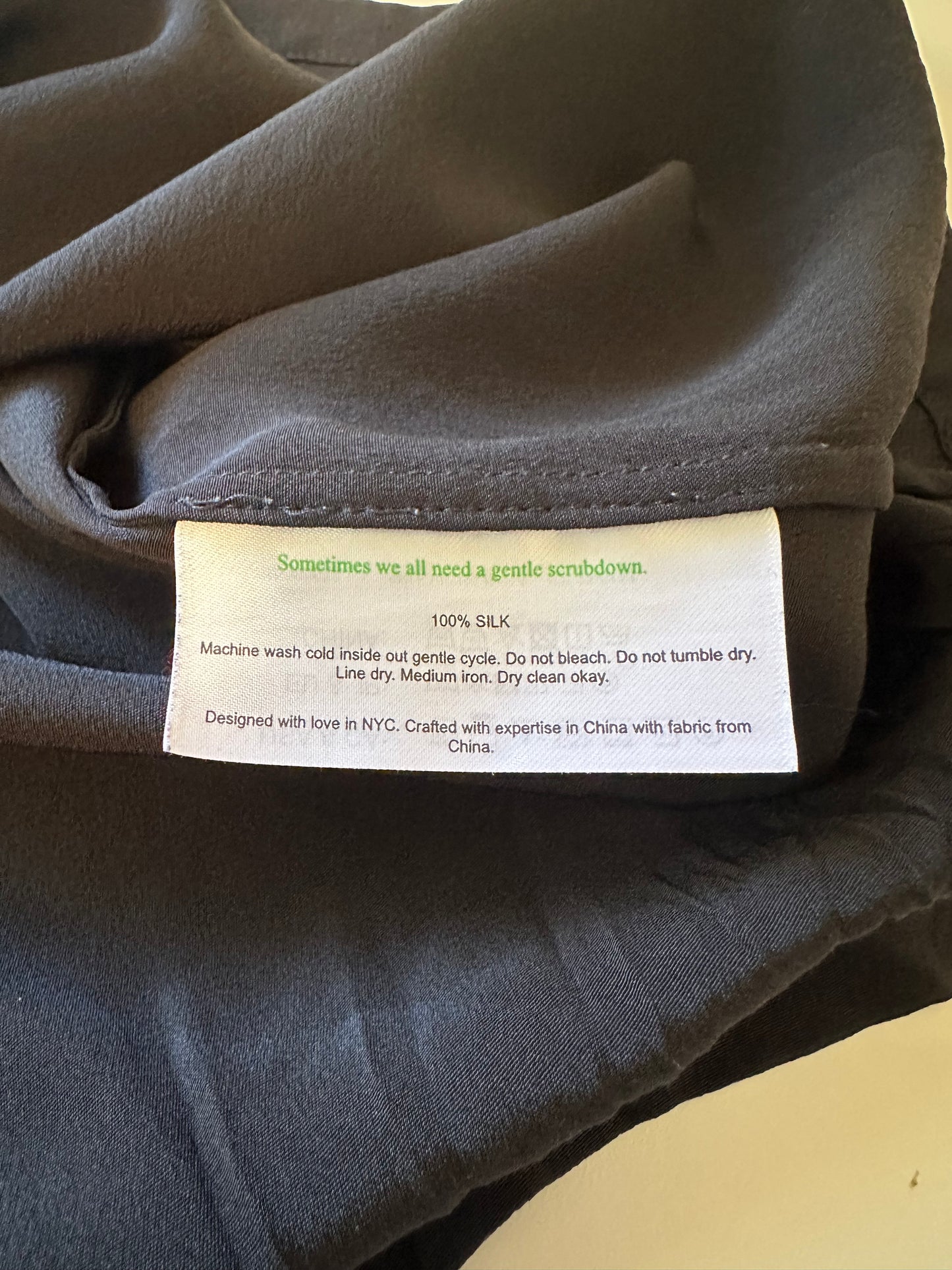 MM Lafleur The Vicky Tank in Washable Silk In Black | Size Medium