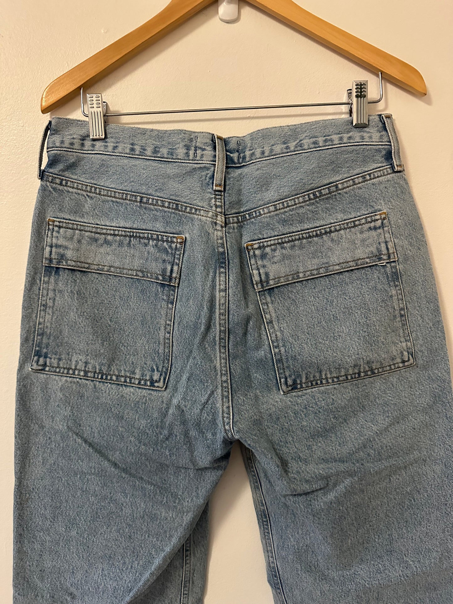 Agolde Cooper Cargo Straight Leg Cotton Stretch Jeans | Size 28