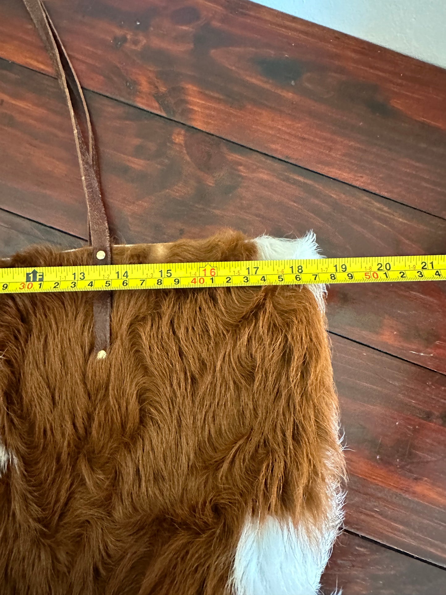 Ma & Pembum Brown & White Cowhide Tote Bag