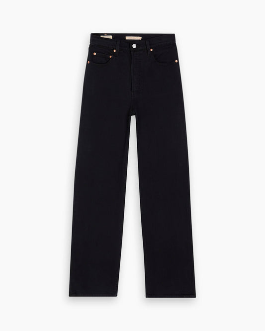 Levi's Ribcage Straight Ankle Black Denim Jeans - Size 27