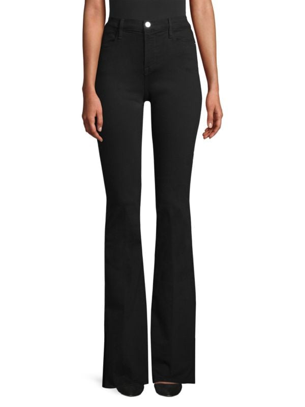 Frame Denim - Le High Black Flare Stretch Jeans | Size 28