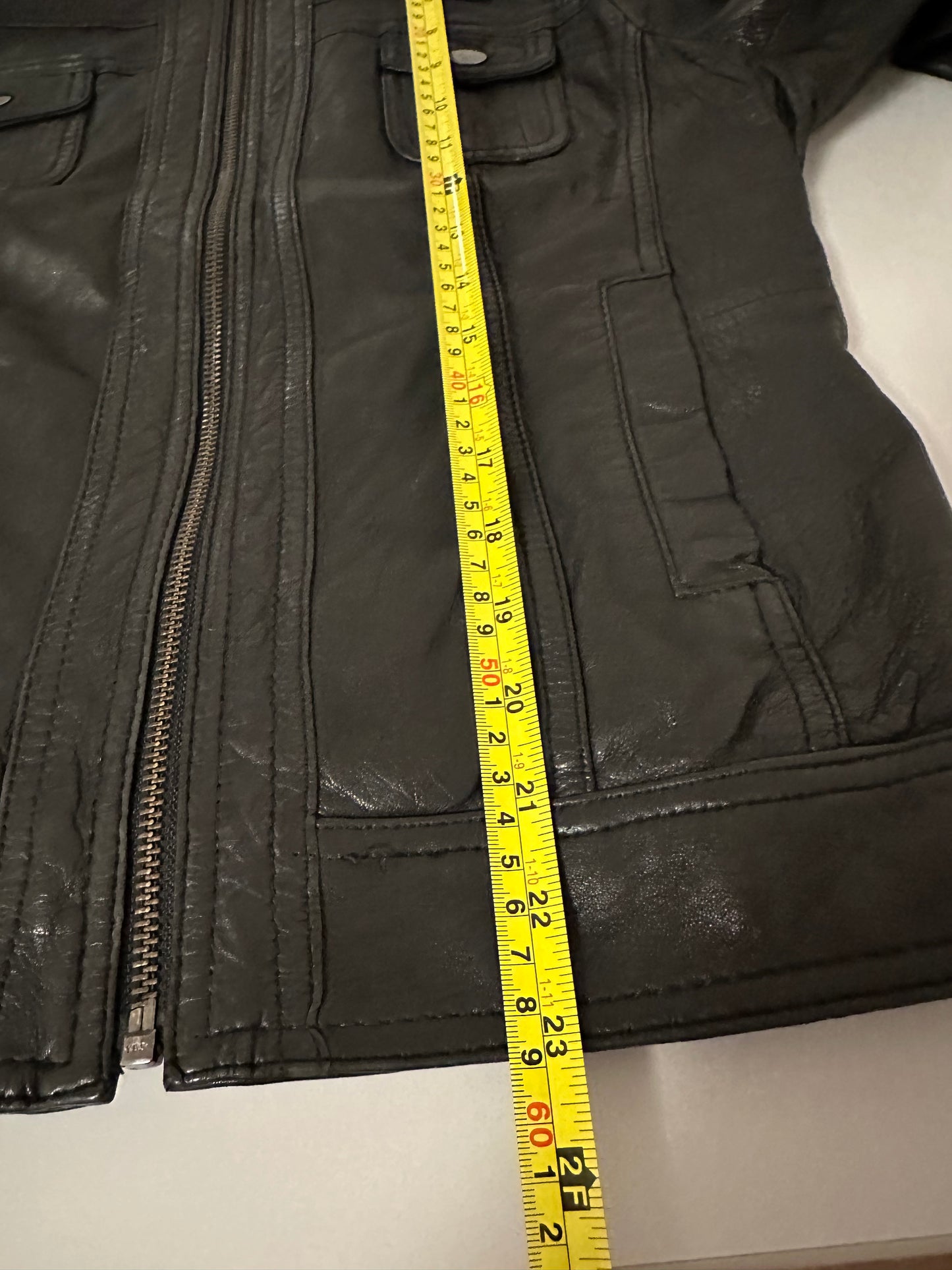 Black Rivet Women’s Black Leather Moto Jacket | Size Large