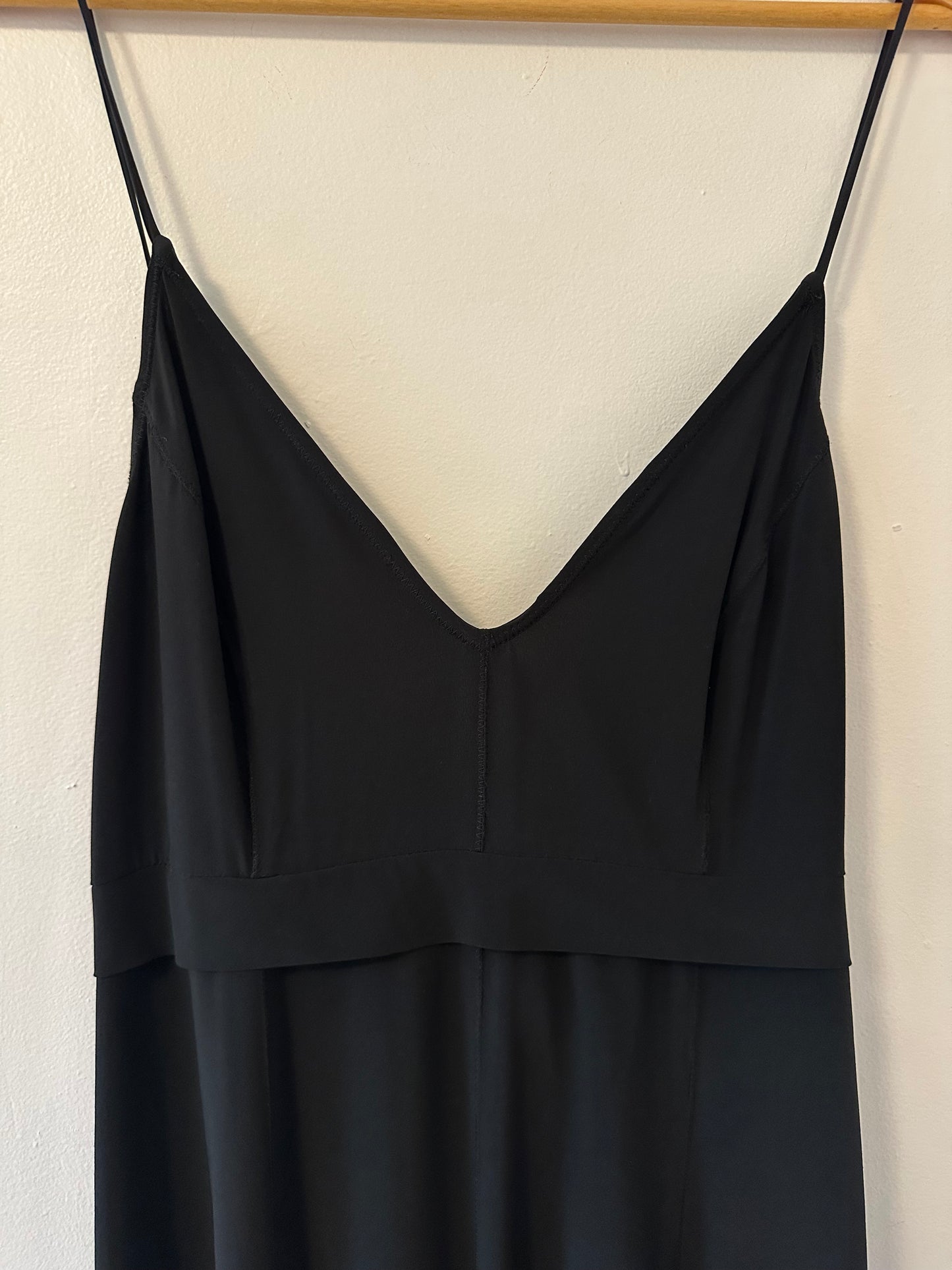 Free People Intimately Black Spaghetti Strap Dress - Size Medium