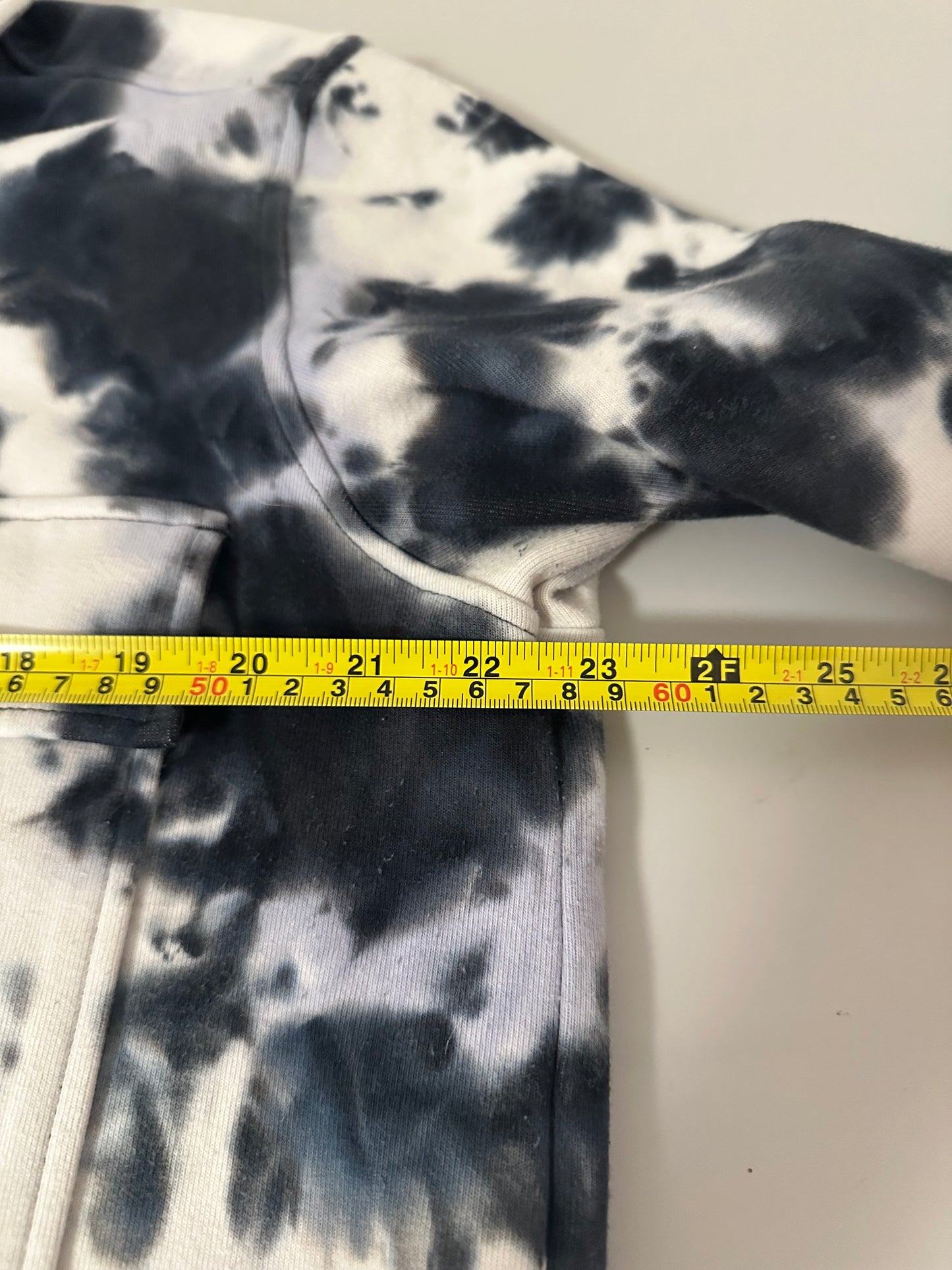 Rails Steffi Tie-Dye Jacket with Flap Pockets in Navy Charcoal | Size Large