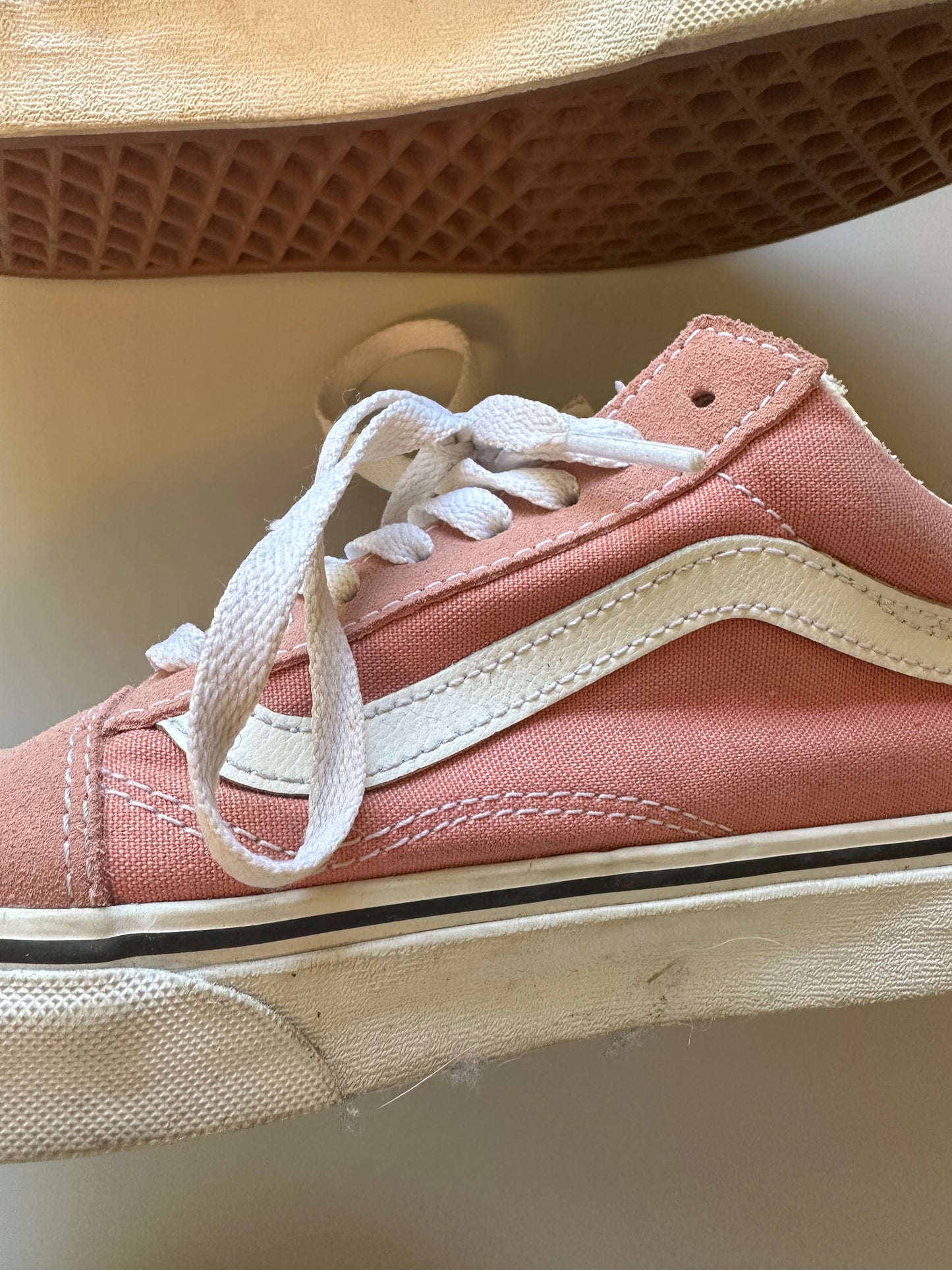 Vans Old Skool Skate Shoe - Pink Dawn | Size 8