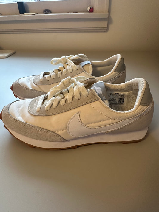 Nike Daybreak Sneakers in the Summit White, Pale Ivory, and Light Smoke Grey