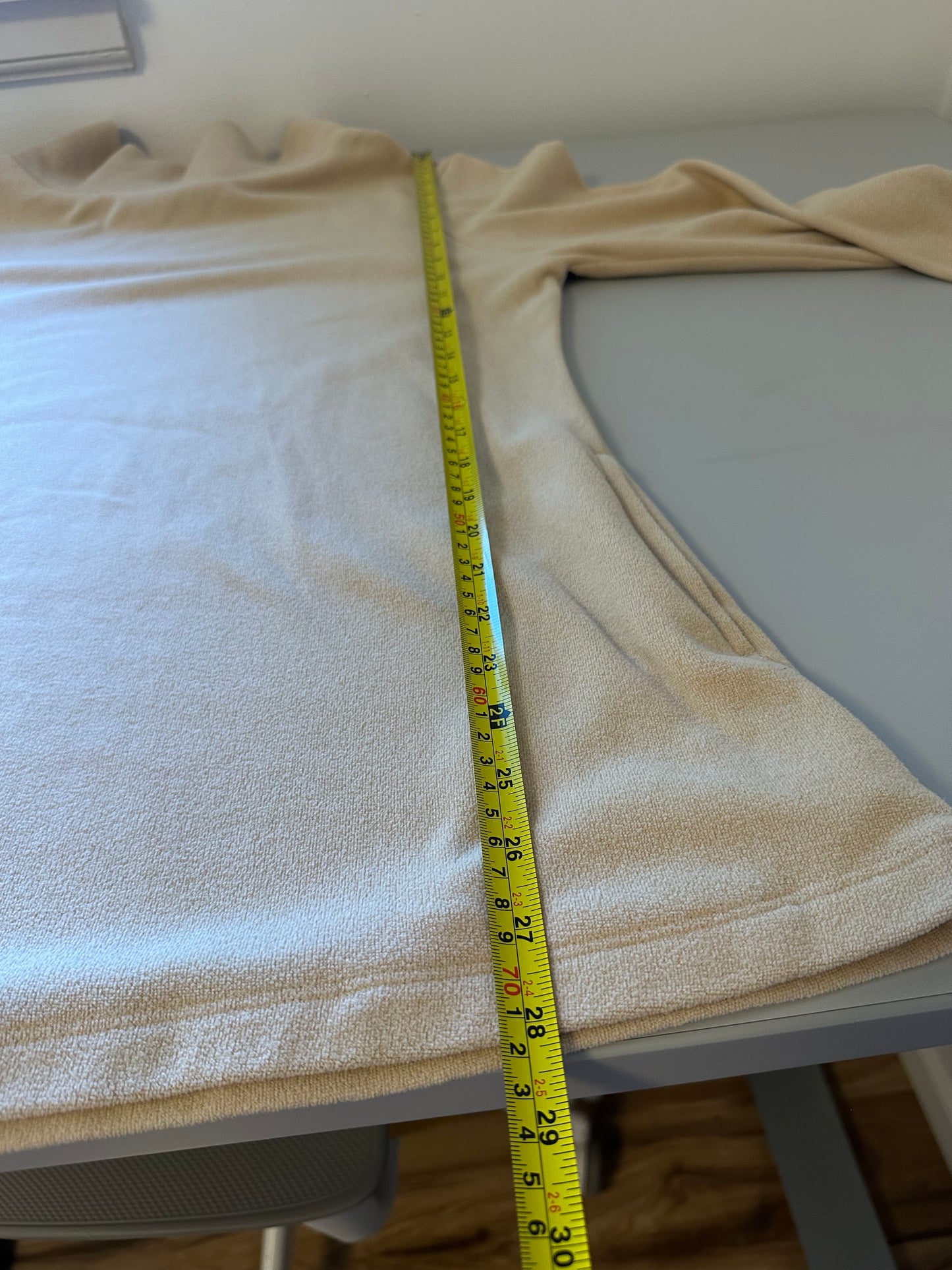 Dudley Stephens - Beige Fleece Greenpoint Turtleneck | Size XL