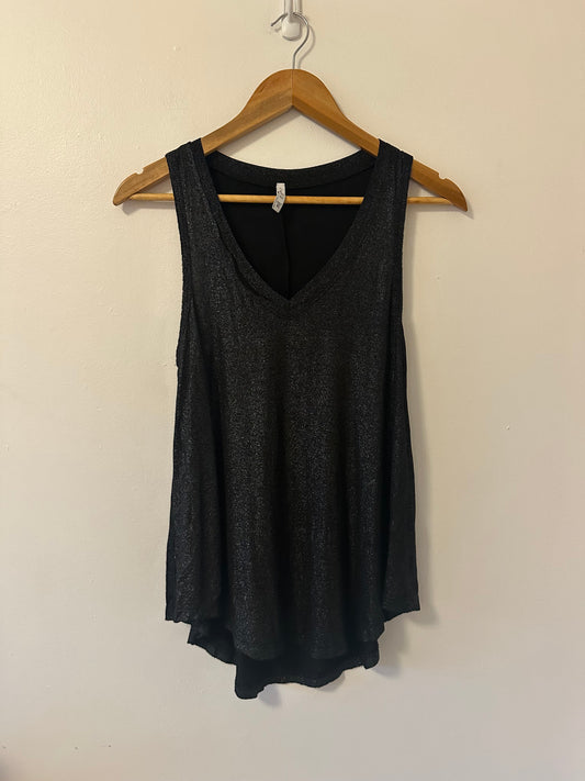 Z Supply Tank Top in Black Glitter - Size XS