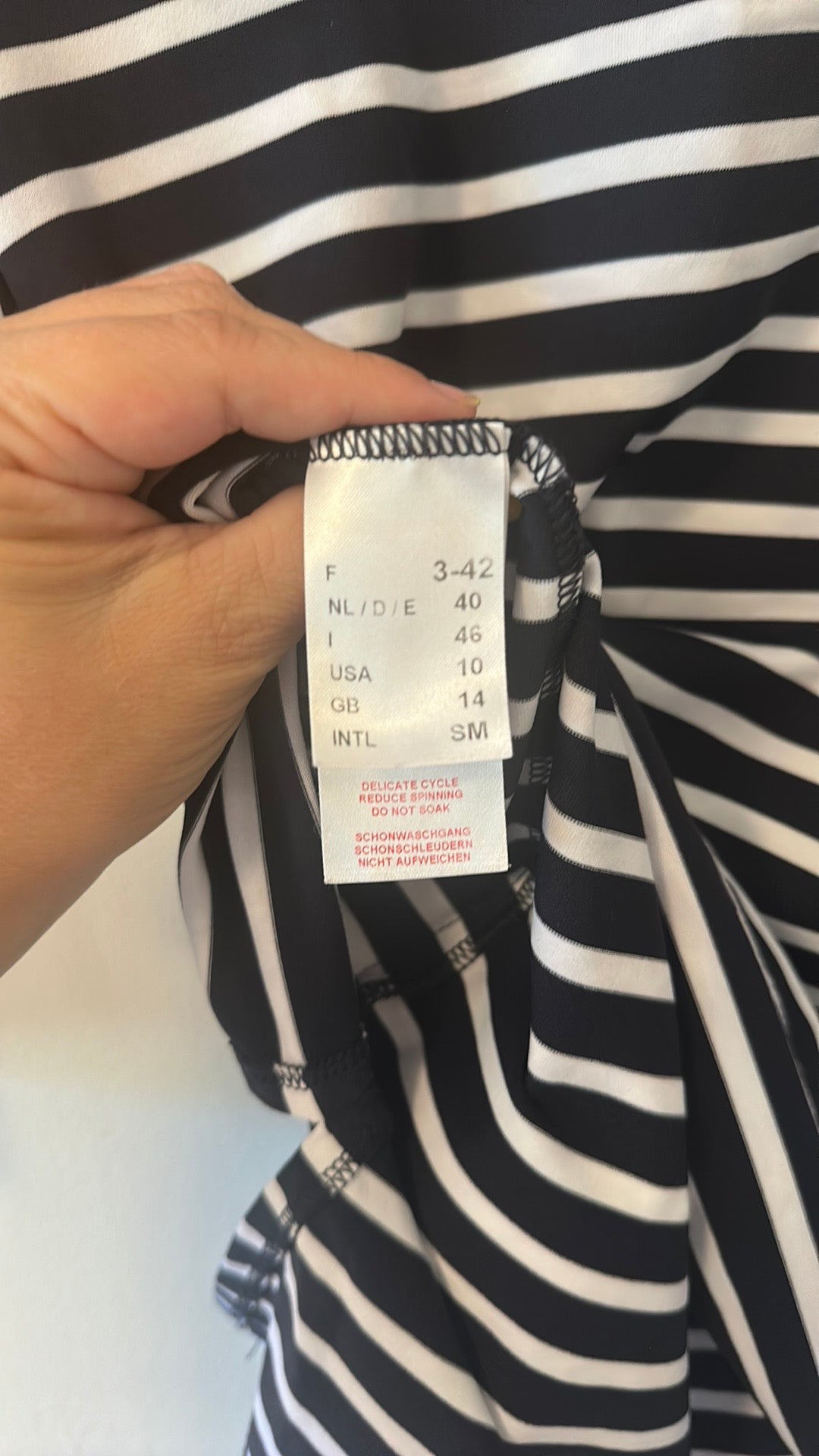 Saint James Phare Boat Neck Striped Tunic with Slits - Size 10