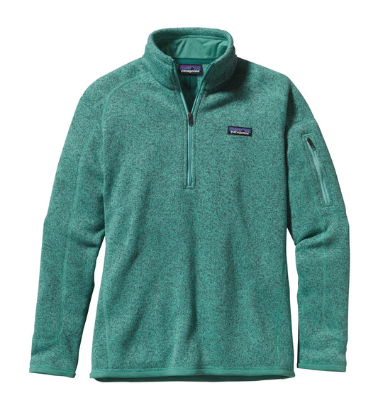 Patagonia Women’s 1/4 Zip Better Sweater Fleece in Beryl Green - Size Medium