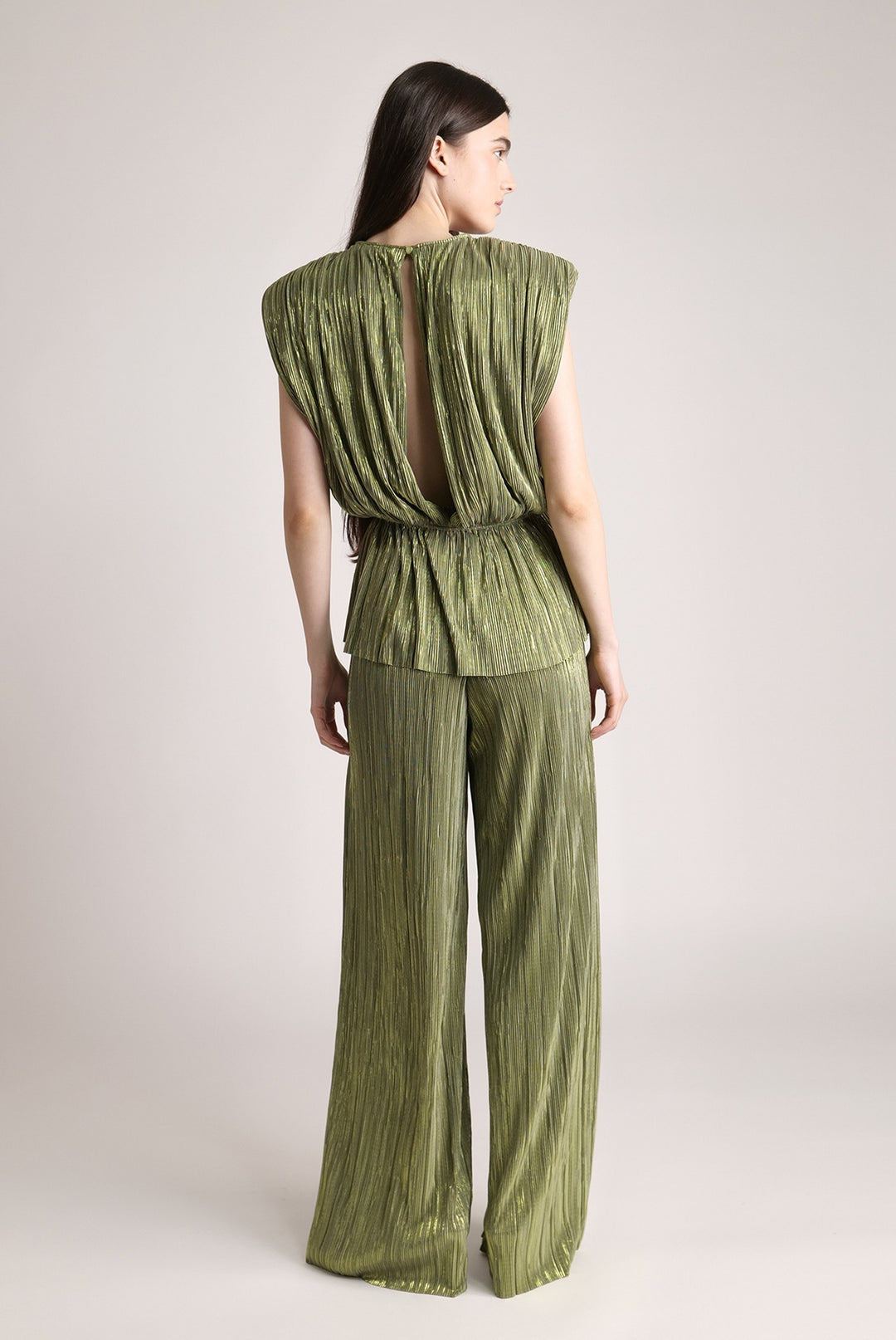 Sabina Musayev Olive Green Wide Leg Liroy Pants - Size Medium