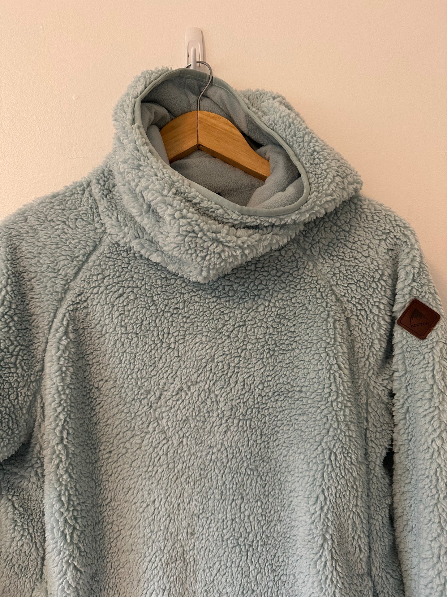 Burton Lynx Light Blue Sherpa Fleece Jacket | Size Medium