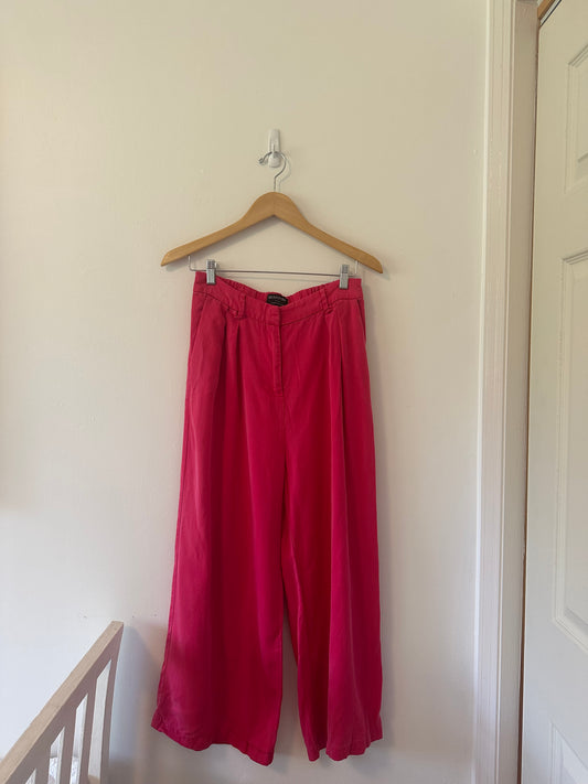 MINKPINK Fabella Wide Leg Pants in Pink- Size Medium