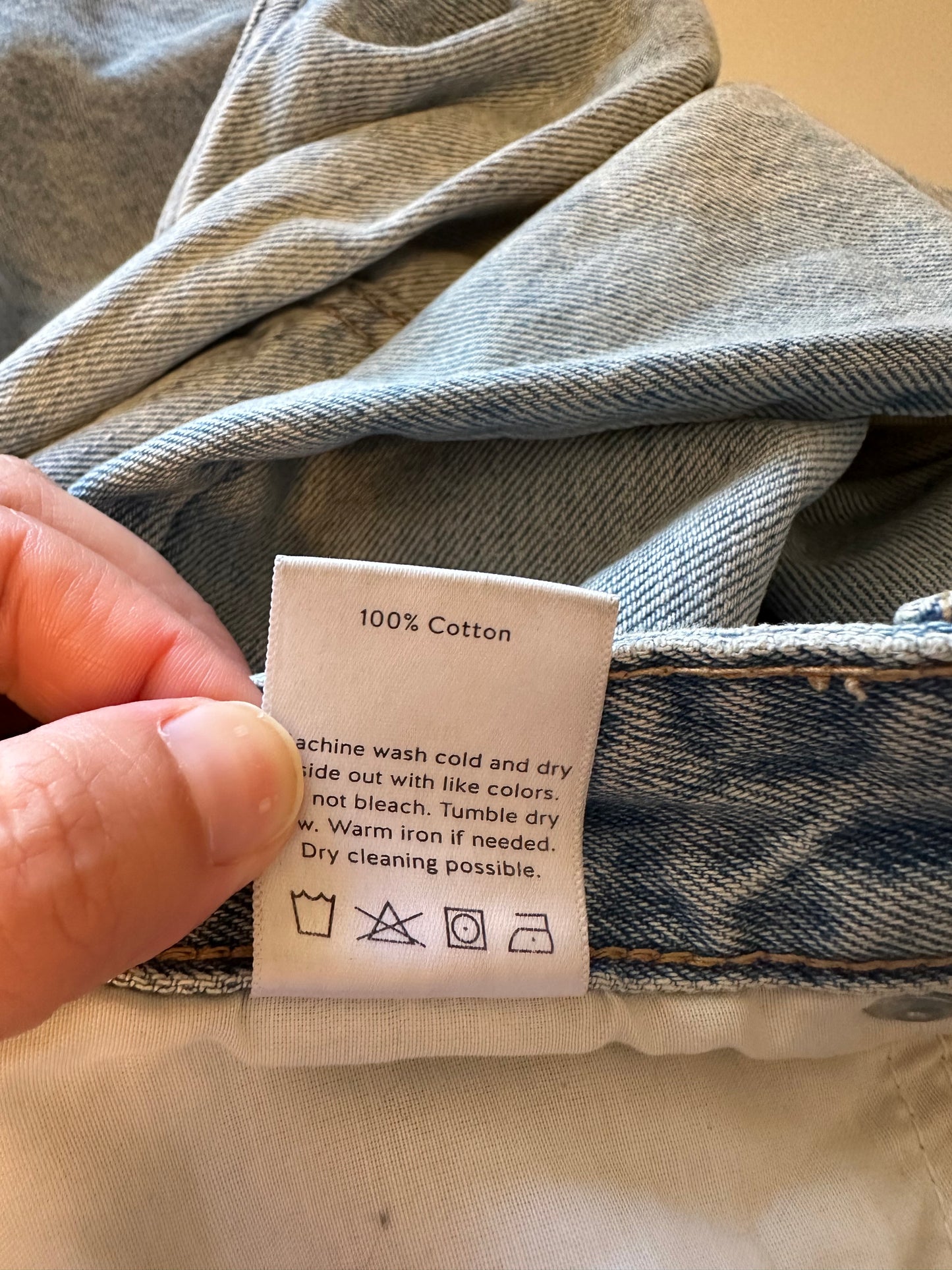 Just Black Light Blue Wide Leg Cotton Denim Jeans | Size 27