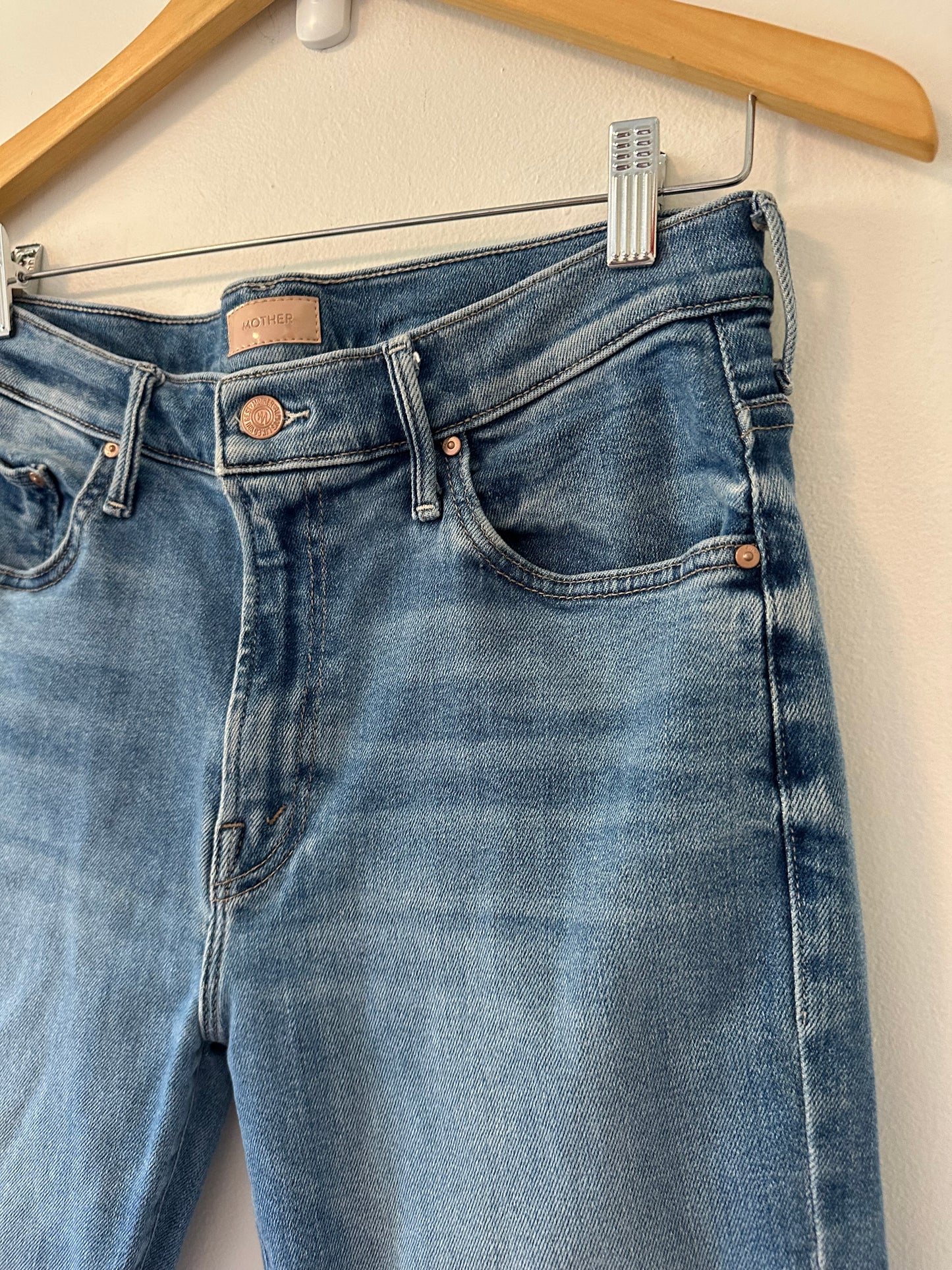 MOTHER The Insider Crop Step Jeans in Different Strokes | Size 30