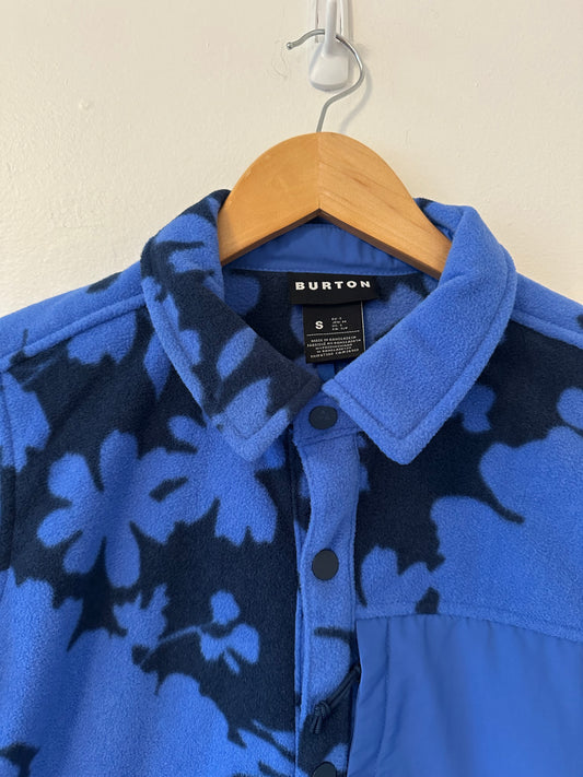 Burton Hearth Snap-Up Fleece Jacket in Elderberry | Size Small